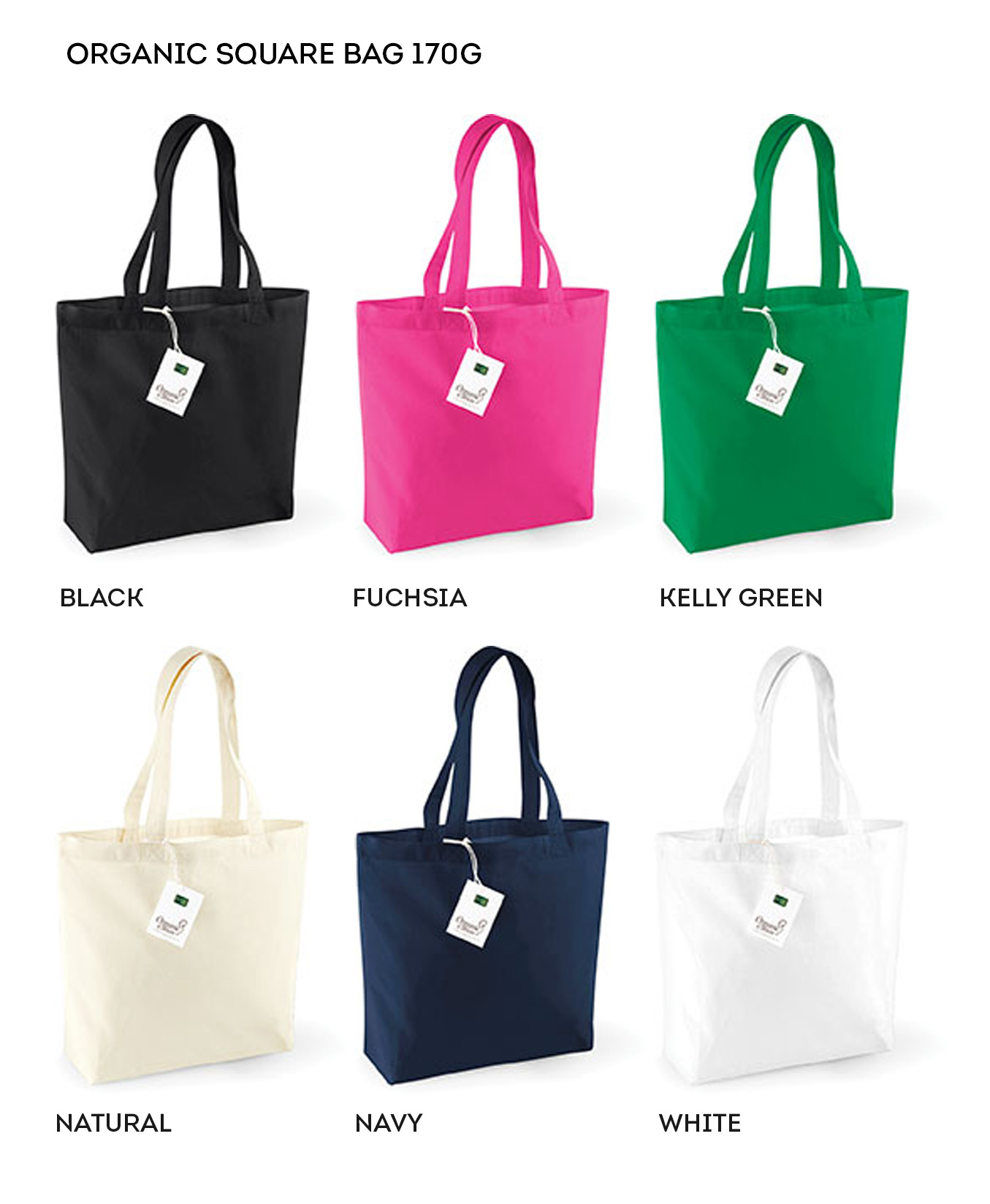 W180 Westford Mill ORGANIC Cotton Shopper can have your logo